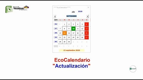 EcoCalendario 📆 VBA Actualización