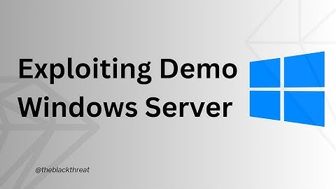 Getting root access on demo windows server.