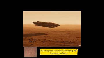 Futuristic Spaceship Lands on Mars | 10-Second AI Animation