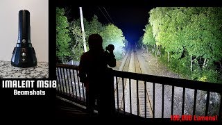 100,000 lumens on a misty night : r/flashlight