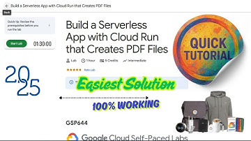 Build a Serverless App with Cloud Run that Creates PDF Files || GSP644 || #qwiklabs #arcade