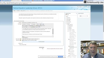 Adding a discussion for a second Moodle group