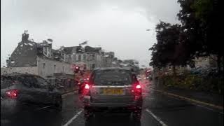 Dreich Spring Road Trip Drive With Music On A90 To Visit Bridgend Perth Perthshire Scotland