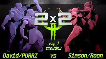 QUAKE 2 | 2v2 league - 2017 | play vs quake Fanatics - 1st map ztn2dm3 - POV PURRI