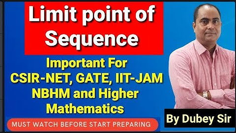 #ConceptOfLimitPoints#LimitPointOfSequence#DkMathTutorial II Imp for higher mathe and NET GATE etcII