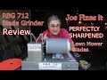 PERFECTLY SHARPENED Lawn Mower Blades | RBG 712 Blade Grinder Review | Joe Fixes It