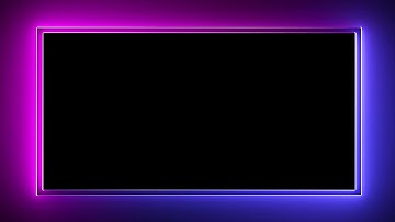 Neon Light Border | Frames Template Video | Glowing Frame Black Screen | Background Loop #viral