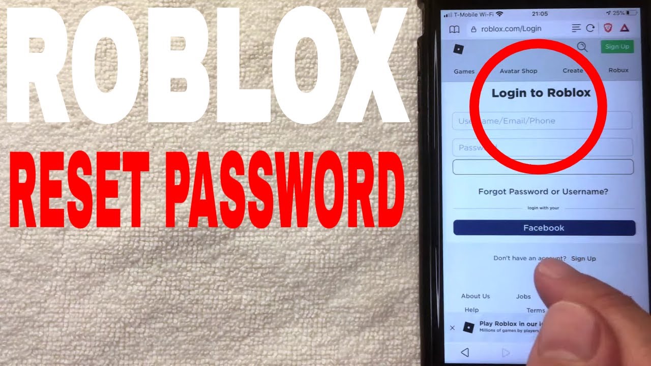 How To Reset And Recover Roblox Password Youtube - how to get a roblox password