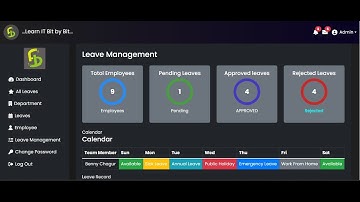 Employee Leave Management System | Full Stack Project using Angular & Spring Boot