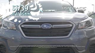 #SaturdaySpecial at Conley Subaru in Bradenton, Fl. Lease a 2108 Subaru 0utback for $229