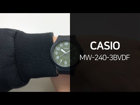 카시오 MW-240-3BVDF 아날로그 우레탄시계 1분 영상 - 타임메카