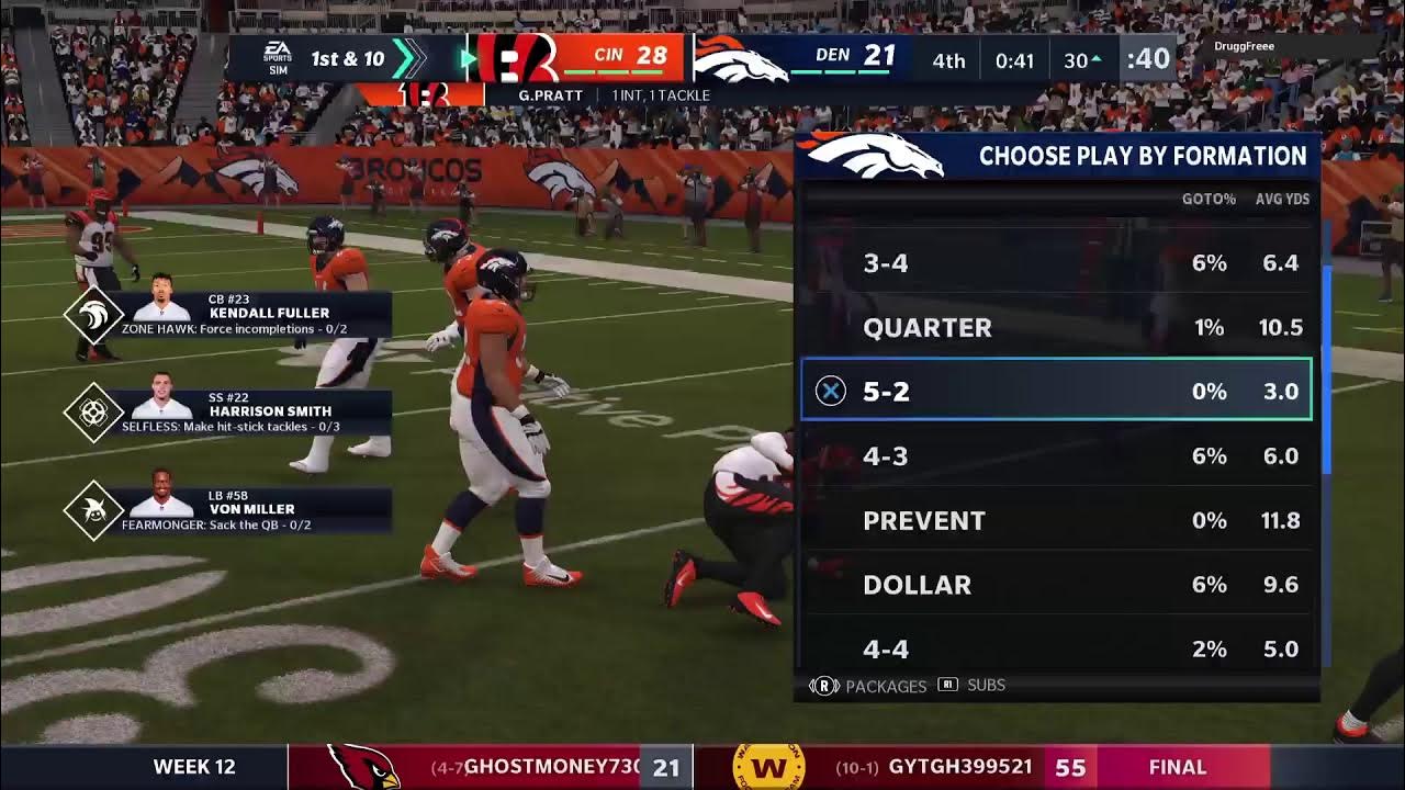 Broncos vs Bengals YouTube