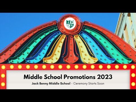 Jack Benny Middle School 8th Grade Promotion Ceremony 2023