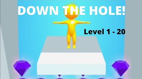 Down The Hole! New Game - Levels 1 - 20 Gameplay Walkthrough! All levels! Android, iOS game!