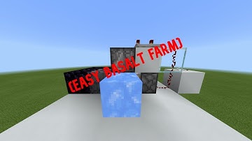 How To Make A Easy Basalt Farm (Minecraft Bedrock Edition)