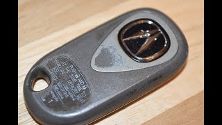Acura TL / TSX key fob battery replacement  EASY DIY
