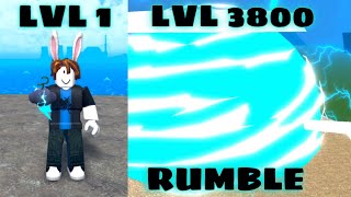 Noob Uses Rumble fruit ( Devil Fruits ) I Reached Level Max In King Legacy