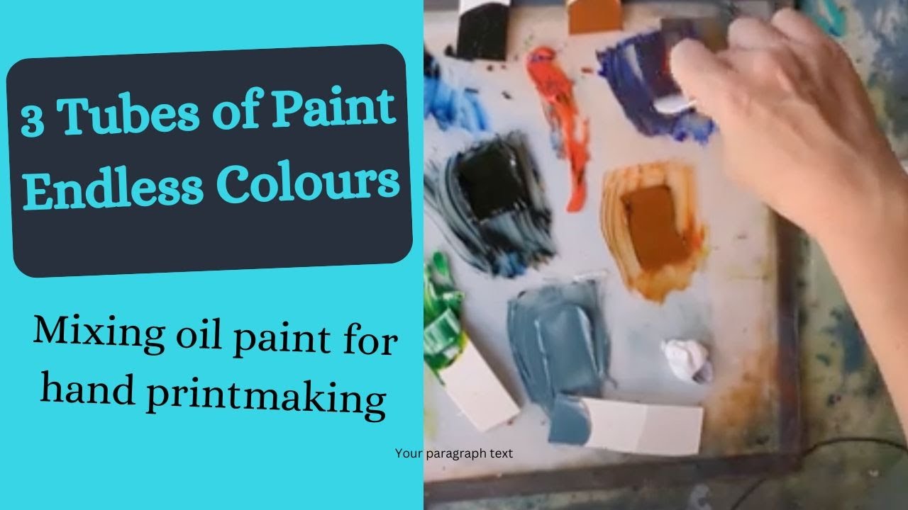 Colour Mixing for Hand Printing - YouTube