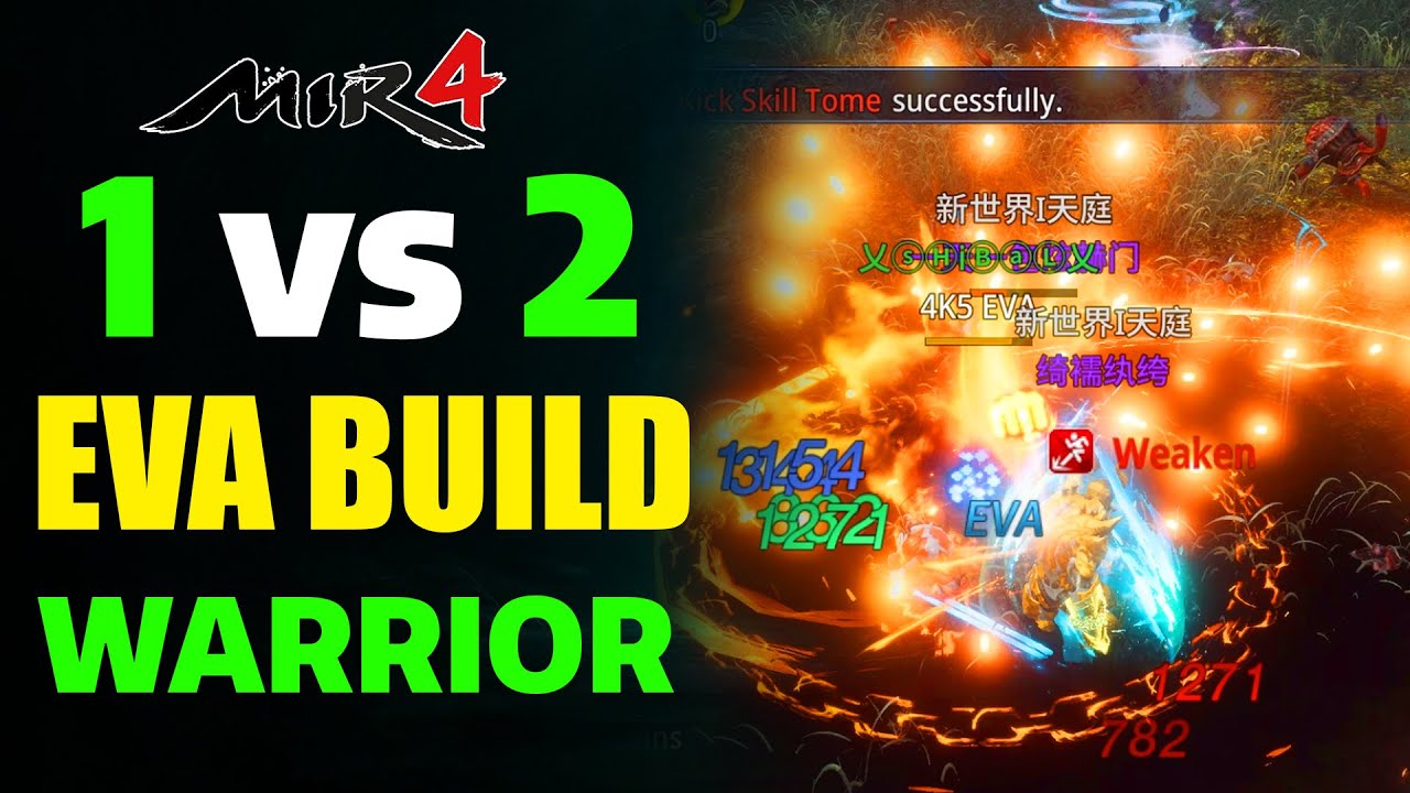 MIR4 PvP: 1 vs 2 – EVA Warrior vs the Odds!