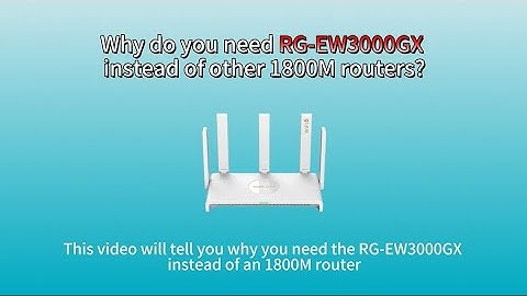 Why do you need RG-EW3000GX instead of other 1800M routers?