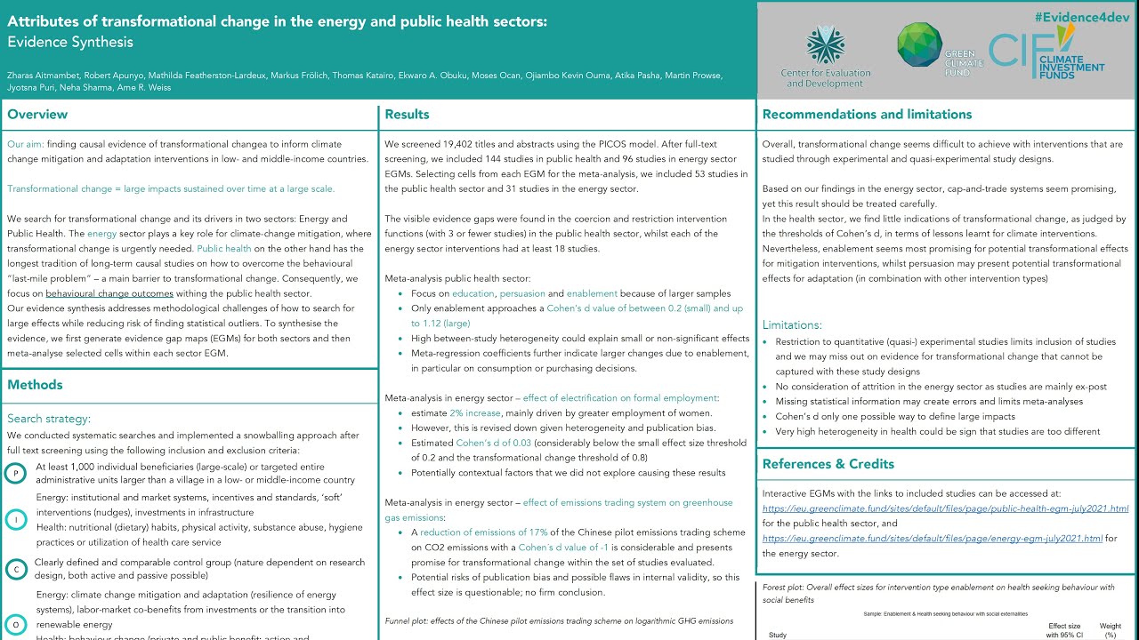 Attributes of transformational change in the energy and public health