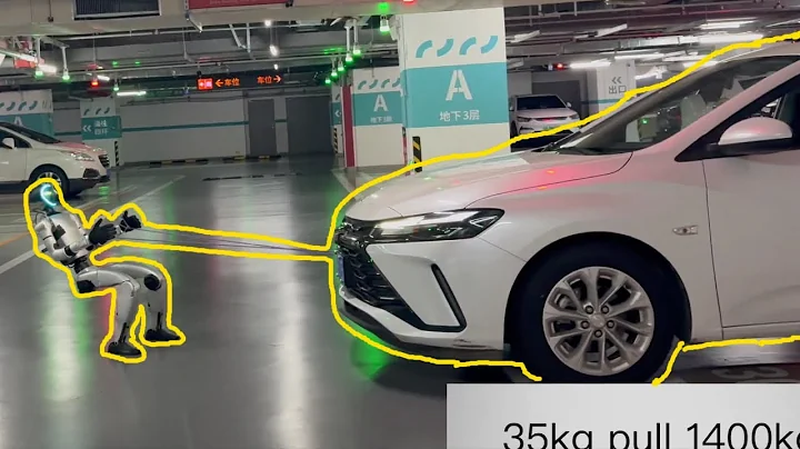 Unitree G1 Robot Pulling A 1400 KG Car