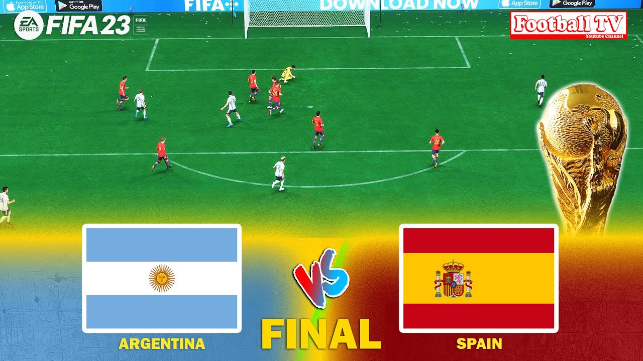 FIFA 23 Argentina vs Spain Final FIFA World Cup Best Match of the