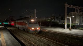 (E1000替駛)135次自強號岡山站通過(12車附掛PPM兩鐵車廂)(超越3247次區間車(EMU800))