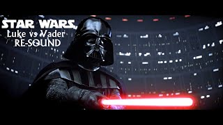 STAR WARS || Luke Skywalker vs Darth Vader ESB but it has modern SFX (RE-SOUND) #StarWars #BenBurtt