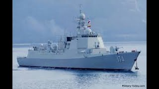 Chinese PLA NAvy Type 054A frigate & Type 052D Guided Missile Destroyer