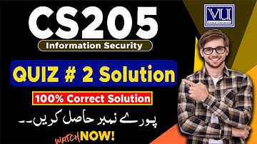 Cs205 Quiz # 2 Solution 2023 | Cs205 Quiz 2 2023 | The Merciful Academy