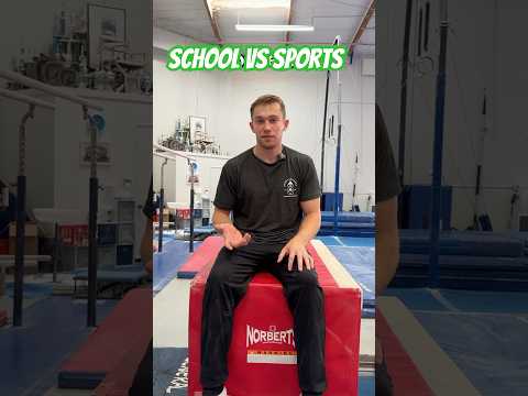 Balancing school and sport from a D1 Stanford Athlete 🤓🤸♂️ #gymnast #gymnastics #sports #sport