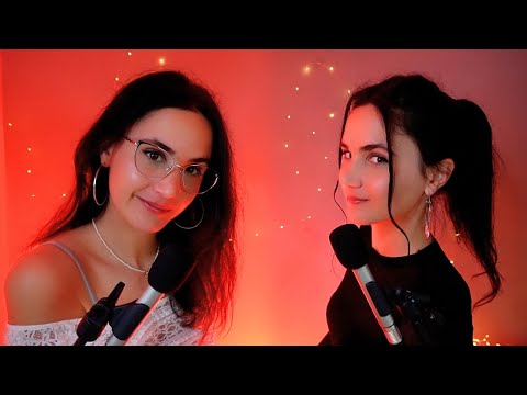 Stasera ti rilassi il DOPPIO | ASMR ITA | • Twin ear to ear whispers •