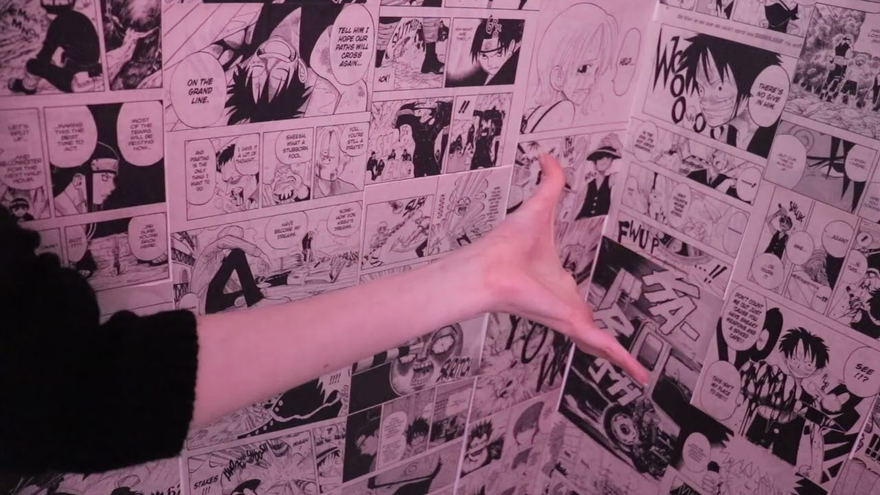 ASMR My Manga Wall (How I did it and Tracing!)