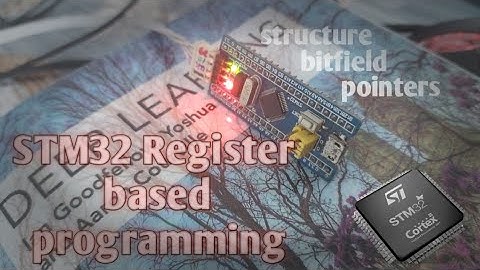 Register based STM32 blinking led programming