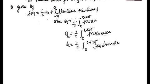 Fourier Series of Periodic Function 2p or Euler Formula