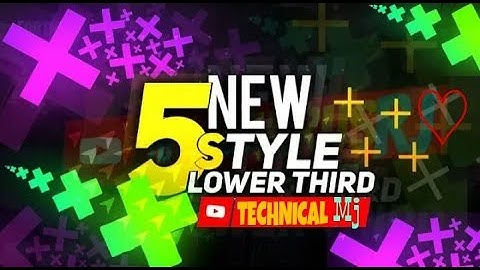 HOW TO MAKE ANIMATED LOWERTHIRD EFFECT From kinemaster  | TECHNICAL MJ |