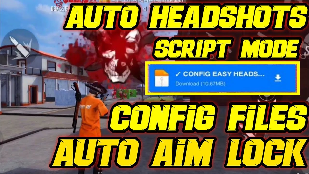 free Fire one tap head shots config file new file || free Fire auto Head shots script config file