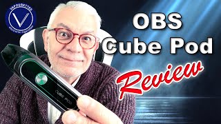 OBS Cube Pod Mod Vape Review and How to | 850mAh battery | 1.4ohm Pods | USB-C charging