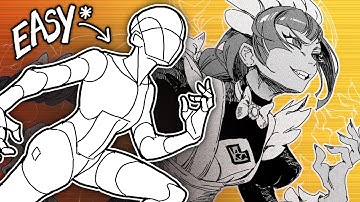 How to draw DYNAMIC poses