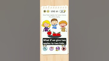 Brain Test. Level 101 - Give them apples, but never leave the plate empty. #games #puzzle #braingame