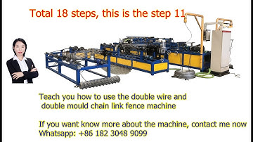 chain link fence machine Step 18- 11 How to set the chain link width