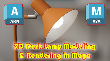 3D Desk Lamp Modeling & Rendering in Maya