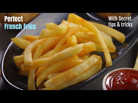 ఫ్రెంచ్ ఫ్రైస్|How to make perfect french fries at home by vismai food|French fries recipe in telugu
