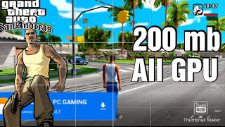 Download GTA San Andreas free on Android highly compress (200)with celo cheat screenshot 2