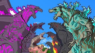 Evolution Of Godzilla vs Evolution Of Shin Godzilla | Animation Skill | Power Levels