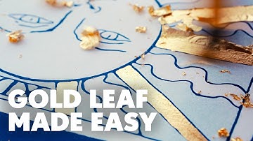 How to Use Gold Leaf in Art | Perfect for Cyanotype