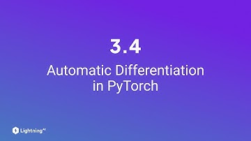 Unit 3.4 | Automatic Differentiation in PyTorch