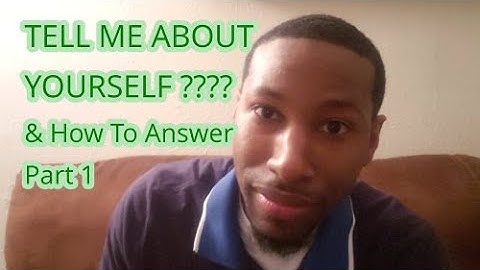 Job Interview Question and Answer "Tell Me About Yourself" (For Teens -Part 1)