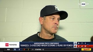 Aaron Boone on the series opener in Baltimore